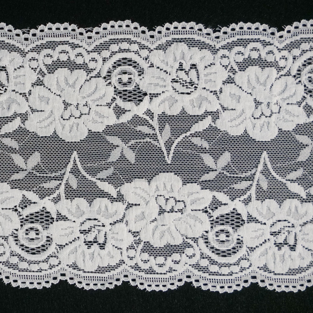 Stretch Lace Trim Off White 33 Sample Gala Fabrics