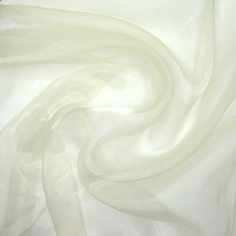 Polyester Organza Cream Sample Gala Fabrics
